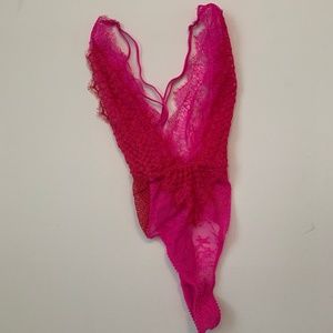 Hot Pink/Red Victoria Secret's Teddy